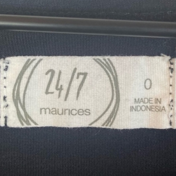 Maurices 24/7 Black Tank Knee Length Dress with Braided Accents sz0X - Picture 6 of 8